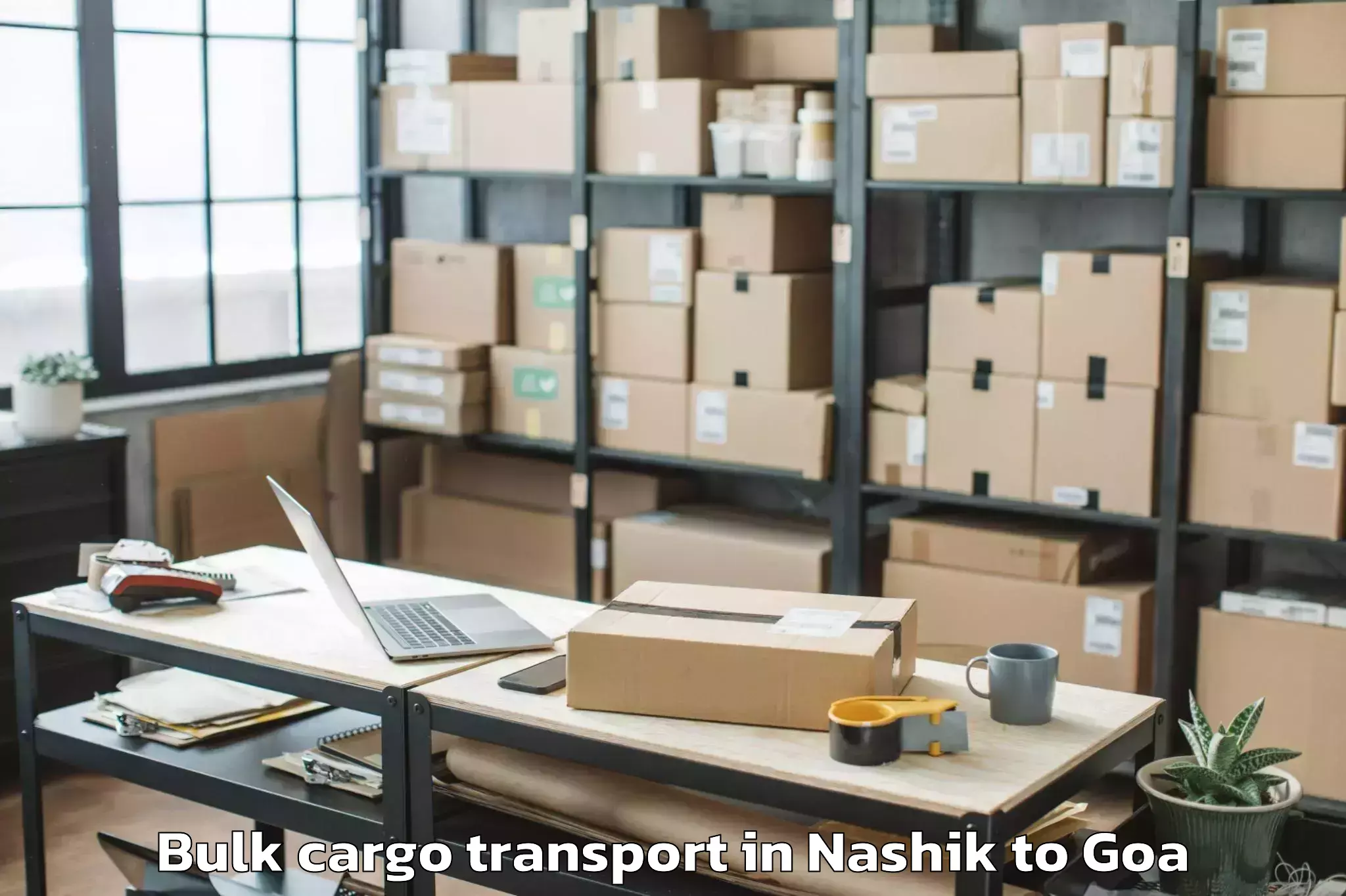 Book Nashik to Chicalim Bulk Cargo Transport Online